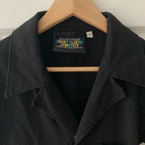 Big Bud Press Short Sleeve Jumpsuit S Small Black